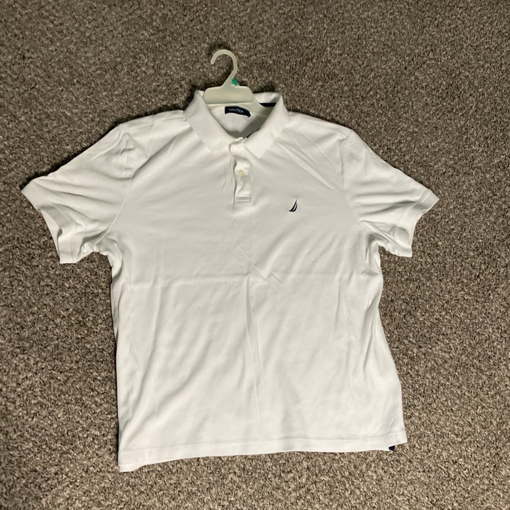 Nautica white polo shirt